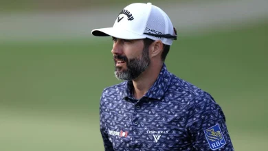 Hadwin holds on to 1-shot lead at windy Bermuda
