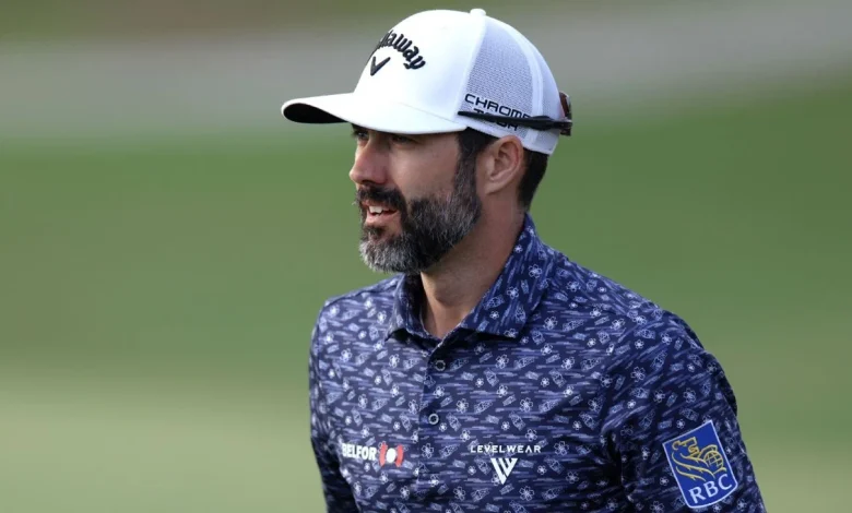 Hadwin holds on to 1-shot lead at windy Bermuda