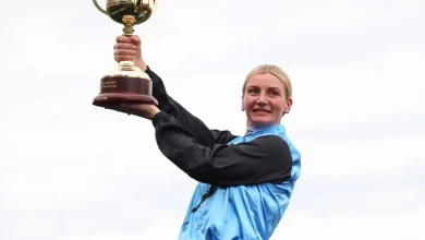 Half Yours completes Caulfield Cup-Melbourne Cup double - with JP McManus-owned Goodie Two Shoes in second