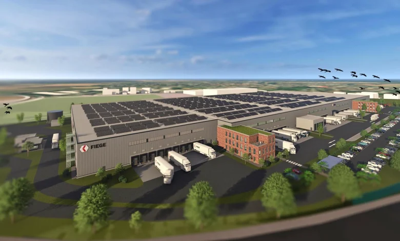 Halle für Reifenhandel