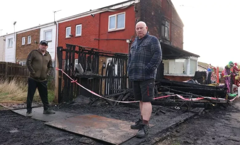 Halloween charity display torched and 'totally gone' as owner left in tears