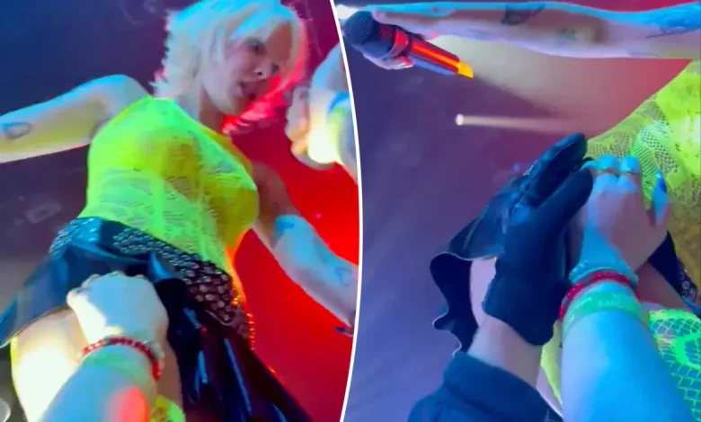 Halsey groped onstage by a fan during DC concert in shocking video