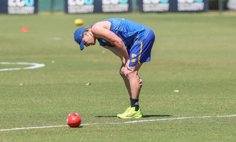 Harley Reid sends scare through West Coast on day one of pre-season with minor calf problem