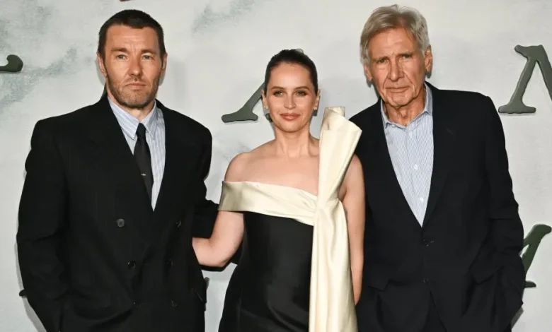 Harrison Ford Supports Fellow Star Wars Actors at Train Dreams Premiere