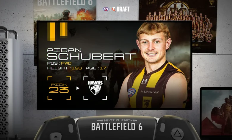 Hawthorn Selects Aidan Schubert with Pick 23 in 2025 AFL Draft