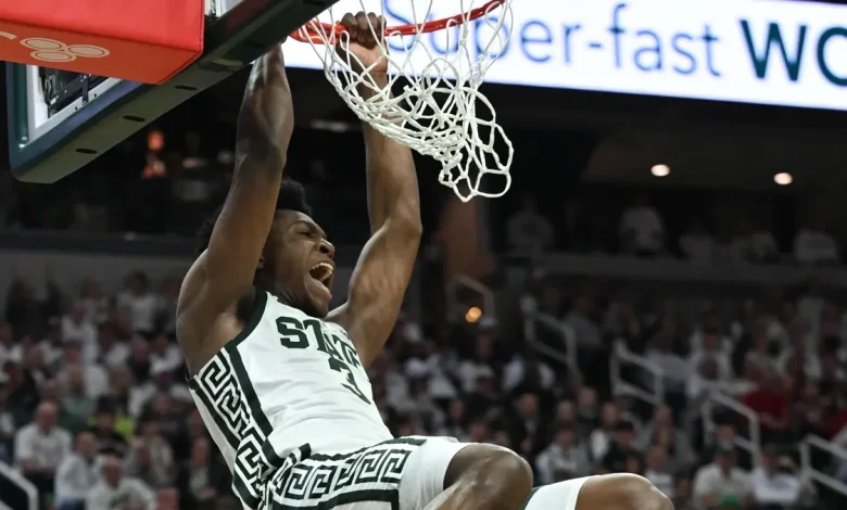'He killed us': Ward's double-double leads Spartans past Arkansas in heavyweight clash