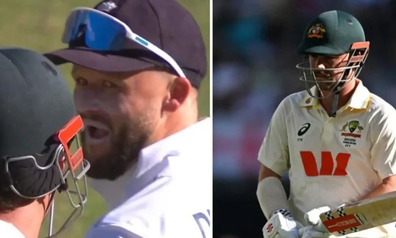 Head and Duckett continue 'ongoing feud' in fiery drinks break exchange - video