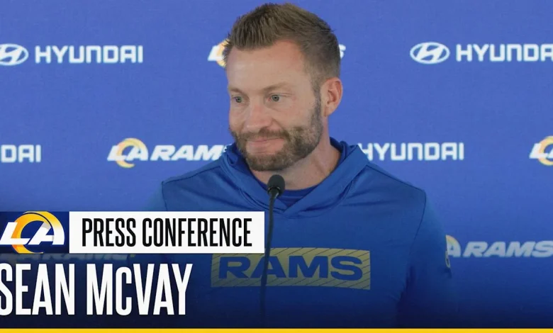 Head coach Sean McVay Press Conference: Injury updates, former Rams on Carolina Panthers roster & more