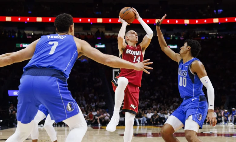 Heat hangs on for fifth straight win in Tyler Herro’s season debut. Takeaways and details