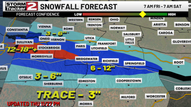 Heavy Lake Effect Snow Has Major Impacts On Central New York Today