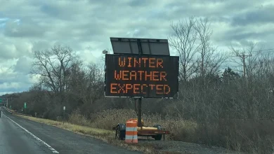 Heavy lake effect snow and wind will cause dangerous driving on Friday and Friday night