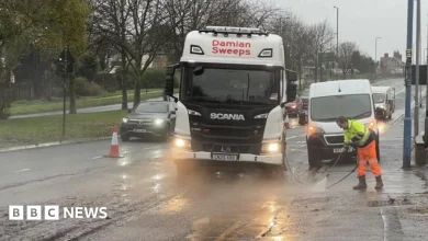 Heavy rain causes flash floods in West Midlands