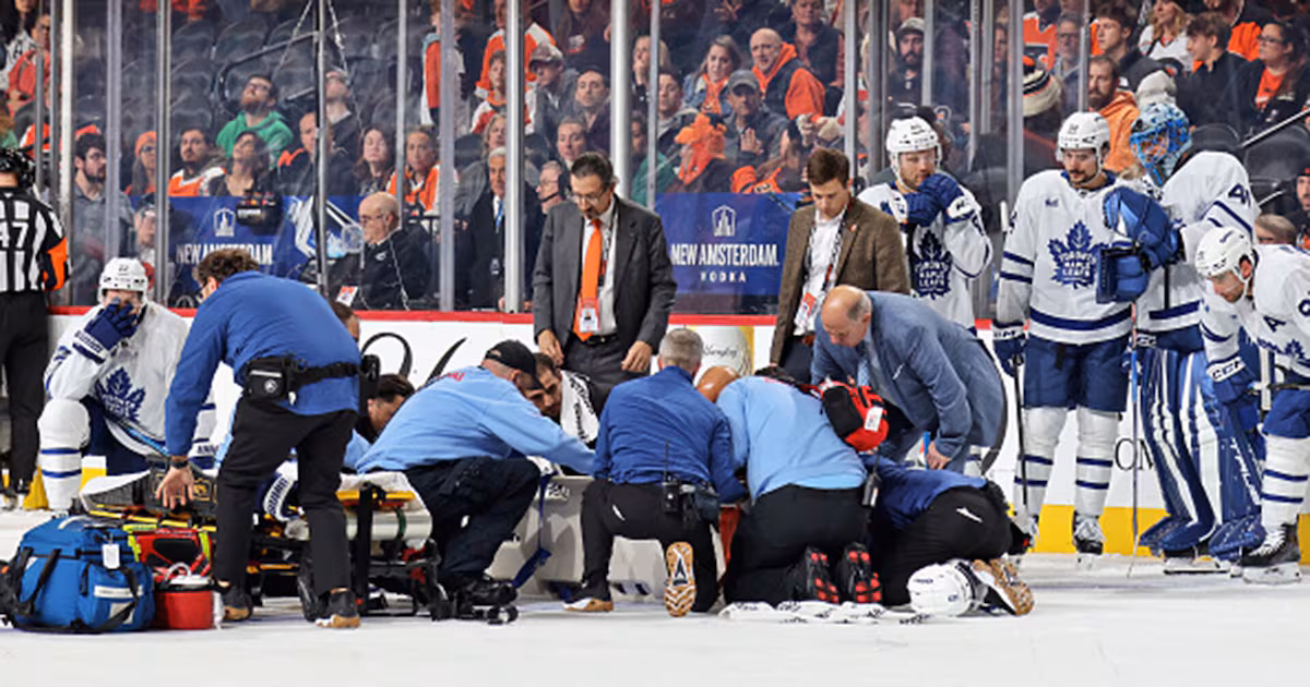 'He's in a good spot': Tanev back home in Toronto and doing fine following scary collision