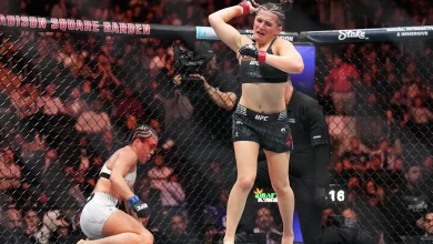 Highlights! Erin Blanchfield gets her revenge, chokes out Tracy Cortez to setup potential title shot | UFC 322