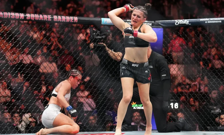 Highlights! Erin Blanchfield gets her revenge, chokes out Tracy Cortez to setup potential title shot | UFC 322