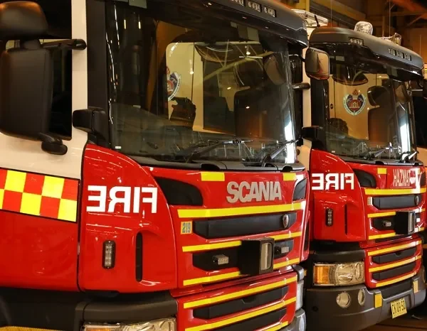 Highway reopen after two-truck smash