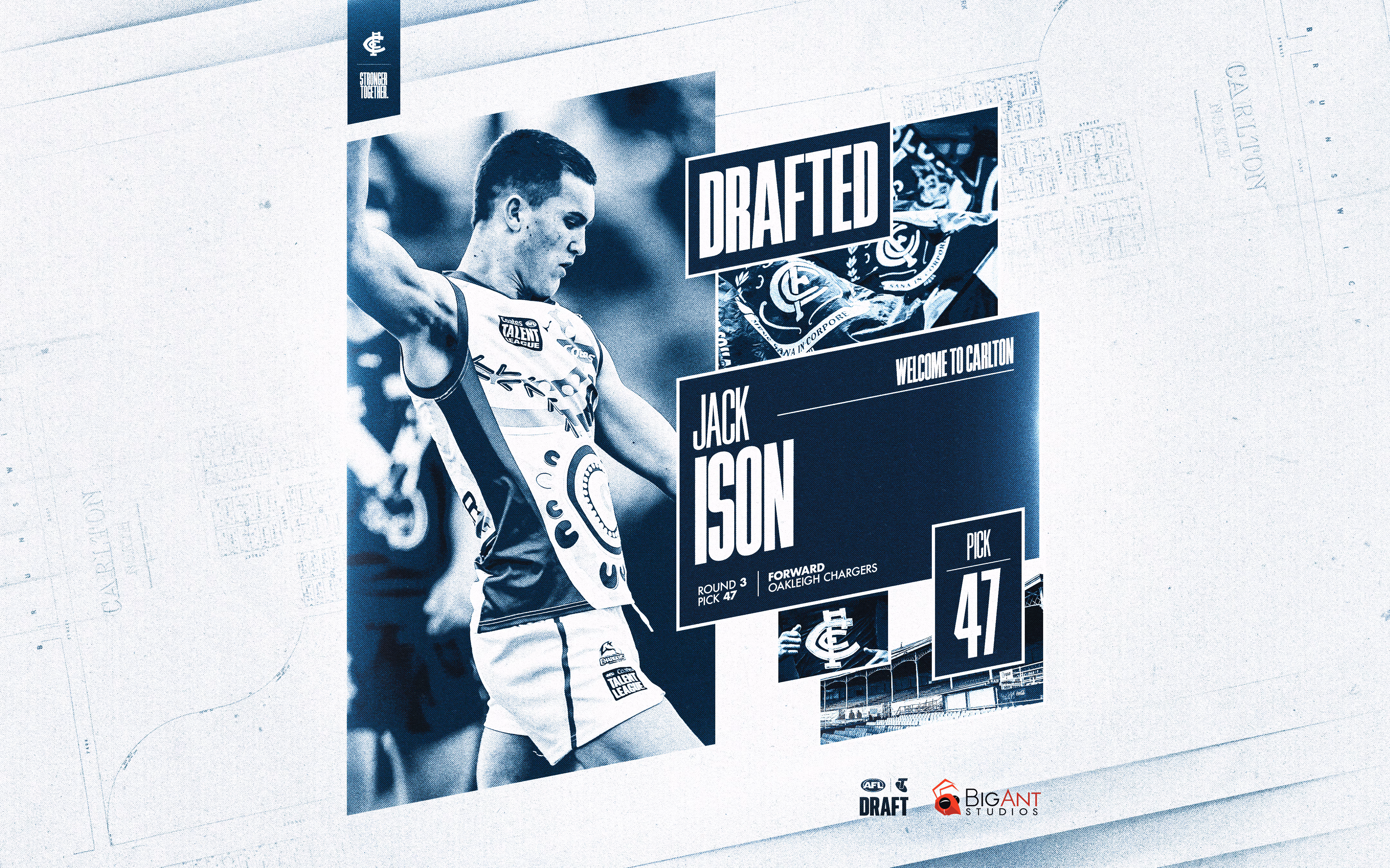 Hit the Jackpot: Academy boy Ison realises Carlton dream