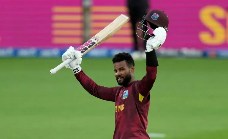 Hope century blasts West Indies to 247-9 against New Zealand