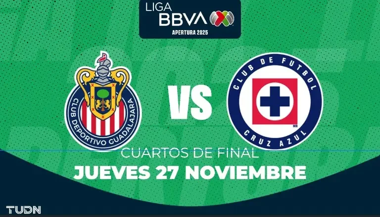 Horario y dónde ver el Chivas vs. Cruz Azul de Cuartos de Final de la Liga MX