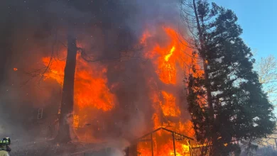 House fire in Vienna leaves 2 injured; prompts road closures