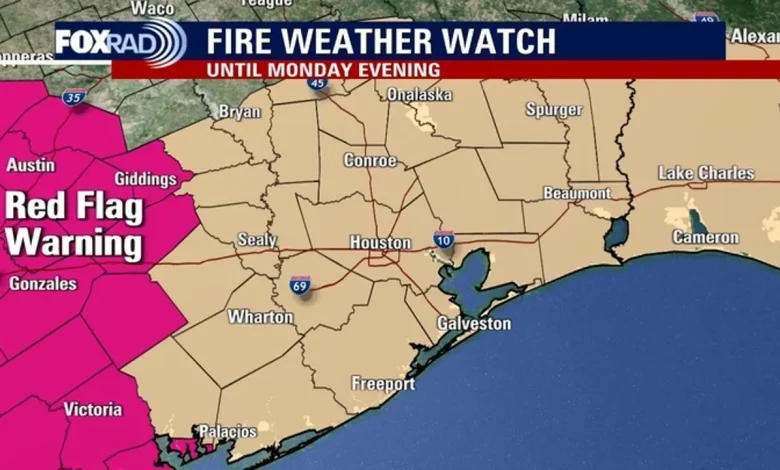 Houston weather: Cold front, followed by fire watch