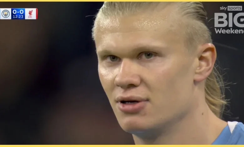 How Erling Haaland instantly reacted to Giorgi Mamardashvili penalty save