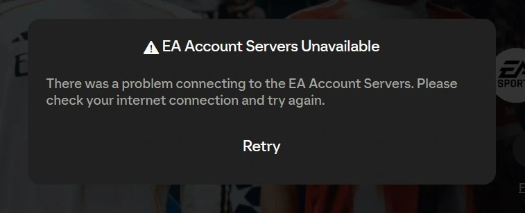 How to Fix EA Account Servers Unavailable Error on FC26 Web App