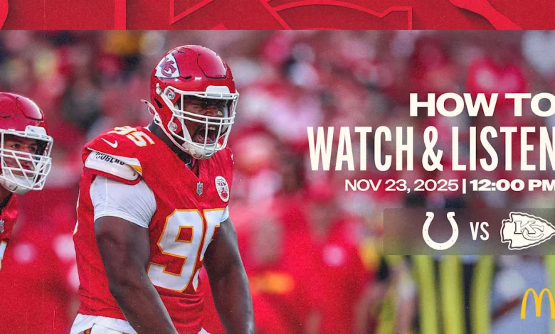How to Watch and Listen | Week 12: Colts vs. Chiefs