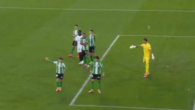 Huge Sevilla vs Real Betis derby suspended as missiles thrown at goalkeeper and referees leaving pitch
