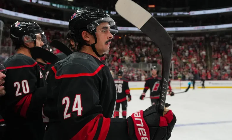 Hurricanes Star Star Jarvis Exits Game With Apparent Facial Injury