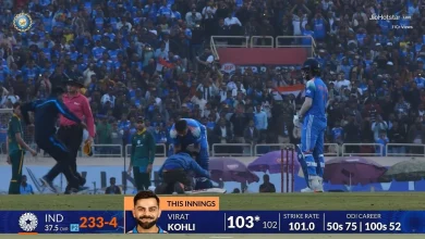 IND vs SA 1st ODI: Fan breaches Ranchi security to touch Virat Kohli's feet after Indian's 52nd ton; video goes viral