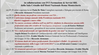INVITO : 20 novembre 2025 9.30-13.30 Hotel Nazionale Roma /on line XXIV Convegno Nazionale INT