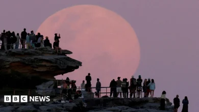 In pictures: Beaver supermoon seen around the world