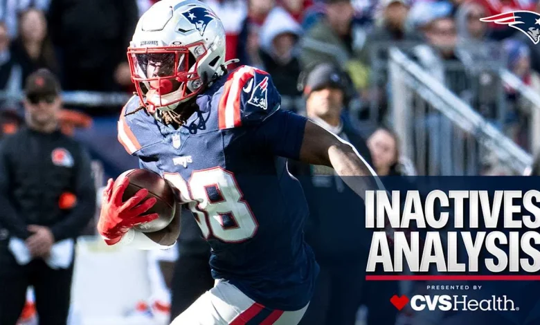 Inactives Analysis: Patriots Running Back and Safety Depth in Focus Ahead of Sunday's Game vs. the Falcons