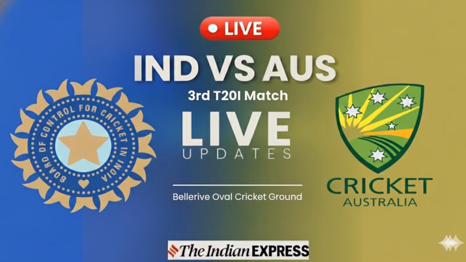 India vs Australia Live Cricket Score, 3rd T20: Shivam Dube picks Tim David, AUS 118/5 vs IND in Hobart