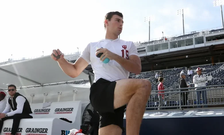 Indiana football's Fernando Mendoza on Cooper's catch, Daniel Jones and rat poison