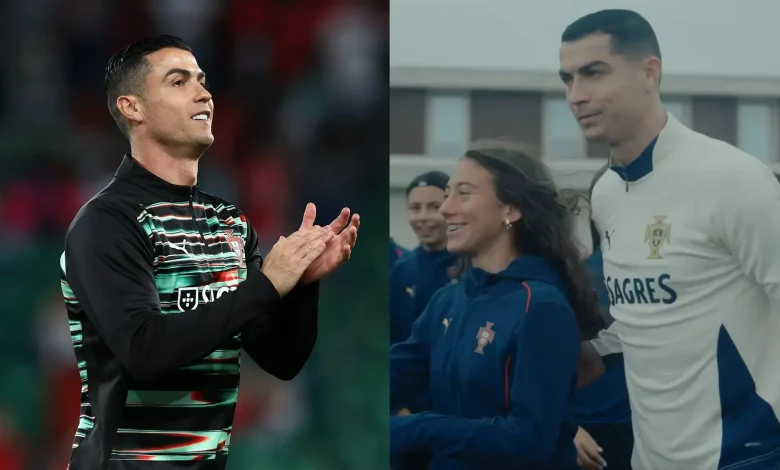 Inspiration for the future! Portugal's U16s women's team meet Cristiano Ronaldo and Co. in heartwarming video