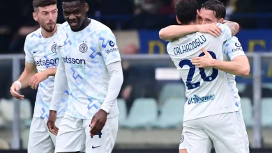 Inter leave it late to snatch 2-1 win away at Verona in Serie A