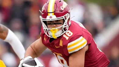 Iowa St. TE Brahmer hospitalized after big hit