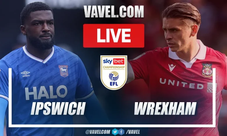 Ipswich Town vs Wrexham LIVE Score Updates: The score remains tied (0-0)