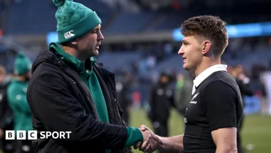 Ireland 13-26 New Zealand: Beauden Barrett 'gutted' for Tadhg Beirne after controversial red card