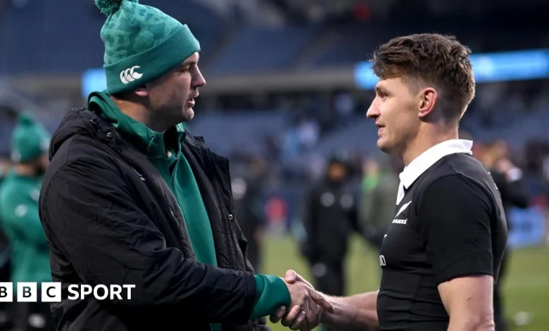Ireland 13-26 New Zealand: Beauden Barrett 'gutted' for Tadhg Beirne after controversial red card