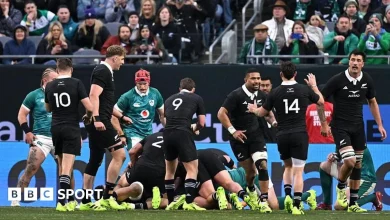 Ireland leading All Blacks at half-time - text & radio updates