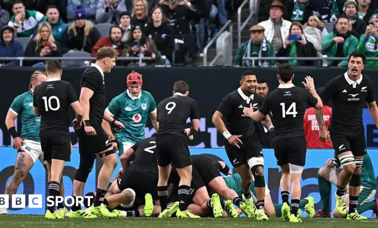 Ireland leading All Blacks at half-time - text & radio updates
