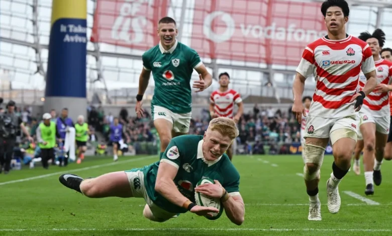 Ireland scramble to scrappy win over Japan