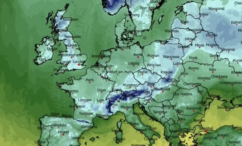 Ireland snow update as winter set to take grip with frost and ice