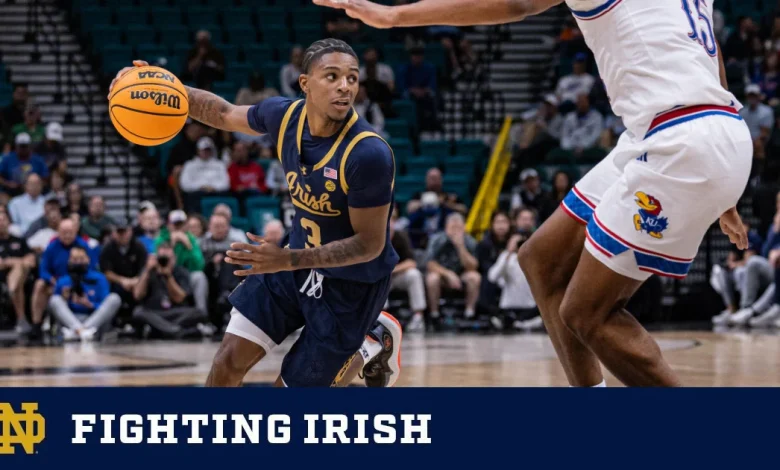 Irish Rally Not Enough in 61-71 Loss to Kansas