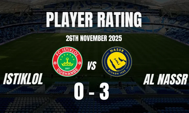 Istiklol vs Al Nassr Player Ratings, AFC Cup 2025-26