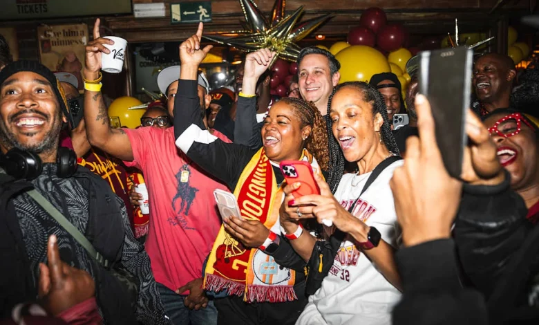 'It just feels connected': Fans feel camaraderie, pride in gathering in Madrid to support Commanders