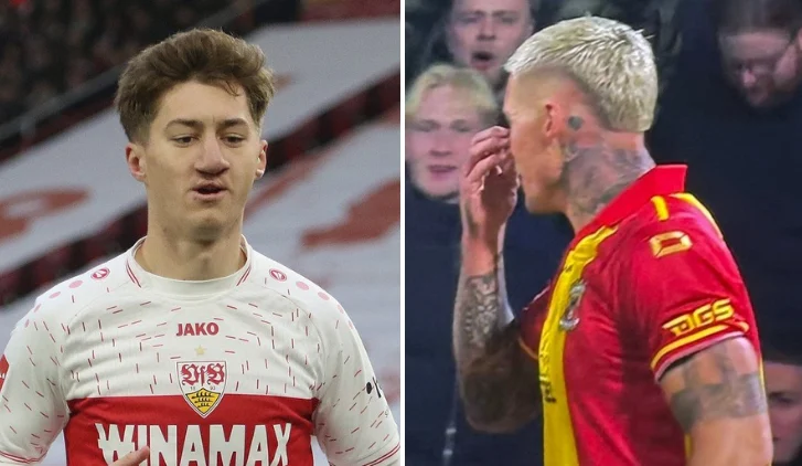 'It's bullying' - Stuttgart's Angelo Stiller has cleft lip mocked by Go Ahead Eagles star provoking almighty outrage